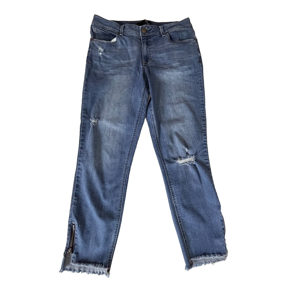 1822 Jeans Women's‎ size 12 Crop Skinny Ankle Zip Stretch